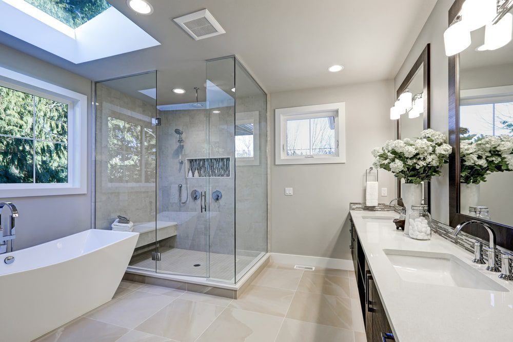 Basically, we'll divide the types of lighting setups for the bathroom into two aspects functions and designs